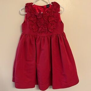 Red Baby Gap Dress with Bows, Size 3